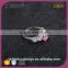 R63492K01 Sapphire Hurren Sultan Spikes Stainless Steel Pink 5 Lucky Colored Stones Silver Ring