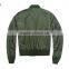 Industries army green 100% flight nylon knit collar MA-1 flight jackets men