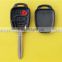 New 3+1buttons remote car key fob control for Toyota Prius key shell