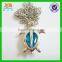Metal Animals Turtles Diamond Necklace