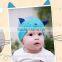 100% cotton cute baby hat 3D cat baby beanie hat
