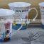 14OZ colorful british style fully decal printed coffee cups, shiny surface new bone china mug, KL5001-A420