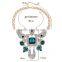 2015 Newest necklaces & pendants fashion costume chunky choker flower necklaces chain luxury statement jewelry women
