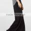 Latest Fashion Long Skirts for Women Simply Design Black Flowy Long Skirt