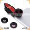Mobile Phone Camera Lens New Clip On 198 Degree Super Fisheye Lens 0.63X Wide Angle 20X Macro 3in1 Smartphone Lens Kit
