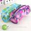 Transparent PVC Large Compartment Zipper Pencil Holding Bag