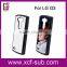 Hot 2D PC hard plastic sublimation phone cases with metal insert sublimation printing for LG G3