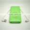Alibaba hot wholesale DIY printing credit card power bank with built-in cable