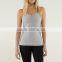 custom two colors plain 95% cotton 5% spandex fitness grey yoga wear
