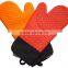 A06-12 Healthy kitchen heat resistant silicone glove / FDA silicone gloves for kitchen/ microwave glove set