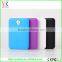 External power bank 2600mah for mobile phone, make up mirrior portable usb power bank