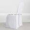 Beautiful White Ruffled Wedding Chair Cover