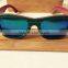 Skateboard wooden sunglass 100% nature wholesale handmade custom bamboo eyewear OEM factory wood glasses wood sunglasses