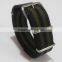 Black Grey Black Gray Stripe Nylon Canvas Wrist Watch Band