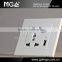 16A universal socket with 1000mA switched USB socket