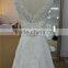 new arrival lace bodice crystal beaded belt mermaid wedding dress