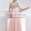 one shoulder heavy beaded ruffle around waist pink maxi evening dress pink feather evening dress 2013