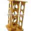BH010 16 Holes Rotating Pepper Spice Rack with Totally Bamboo Material
