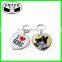Eco-friendly material novelty keychains with custom shape, cheap decoration custom keychains
