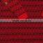 Women Winter High Neck Knit Red Cashmere Dress, Red-Black-Stripe High Neck Dress
