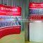 Curve shape wave tube fabric exhibition backdrop display