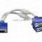Cheap product in China VGA cable split 1 male to 2 female cable VGA splitter converter