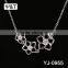 kids white nearround pearl diy handmade wood button necklace jewelry