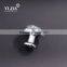 1 inch contemporary clear zinc base chrome plated crystal handle pull