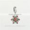 May Flower Metal Charms European Charm Bracelet Necklace 100% Real 925 Sterling Silver S196 Aaa Cubic Zirconia