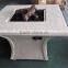 Square Magnesia Gas Fire Pit Table