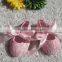 Wholesale baby girl shoes ivory baby lace shoes with bow in stock