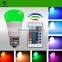 CE RoHS Certificated 2016 Best price hot sale 16 color IR REMOTE control RGBW led bulb lights