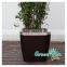 Wholesale square plastic flower pot black plastic tree pots large pots for outdoor tree