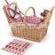 Wholesale Wicker Picnic Basket, Wicker Picnic Basket With Handle and Lid,willow Picnic Basket With Cutlery