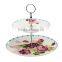 3-tier dessert plate fruit cupcake ceramic plate , cake plate with dome, wedding cake stand
