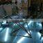 Glass Top Stainless Steel Base Dining Table and Chair AH126