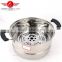 2016 new design popular sale stainless steel cookware/steam pot