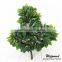 Factory direct plastic handle high simulation banyan tree leaf green leaf decoration sets do wholesale shooting