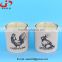 New design with non woven fabric cover glass cup planter, Nursery Pot