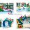 Children Swimming Pool Slide Inflatable PVC With Mesh Cloth Material Water Park Toys