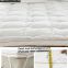 2-4 CM white goose feather mattress topper with anti-mites and bacterial treatment