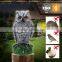 White Outdoor Motion Sensor Owl Pest Repellent