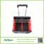 Plastic Folding Utility Cart/Lightweight Mobile Shopping Trolley