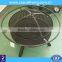 cast iron fireplace fire pit steel bowl steel pedestal barbecue dia 75*36cm