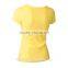 Cheap 100%cotton plain slim fit women t-shirts