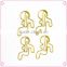 Hot selling golden baby shaped human design metal paper clips