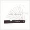 Kearing 6pcs/set Plastic Transplant Not Removable Fan Shape Scale Ruler inside Leather Sheath For Engineering measuring# 8500-6