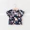 Baby clothes girl dandelion glasses bike pattern tee shirt