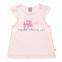 Printed cotton girls t shirt with opened shoulder