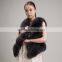 Myfur New Design Real Fox Fur Vest Dark Grey Fox Fur Waistcoat